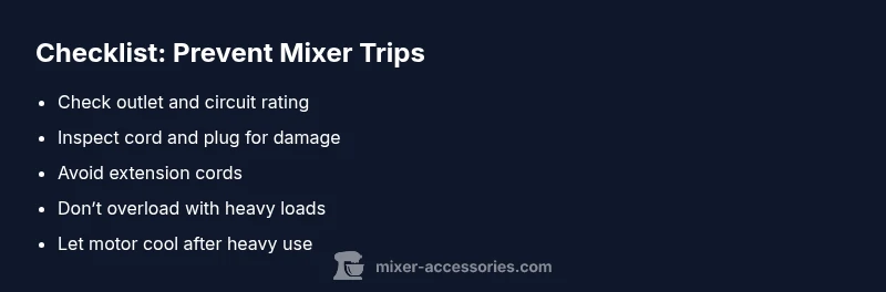 Tailwind CSS checklist for mixer trips